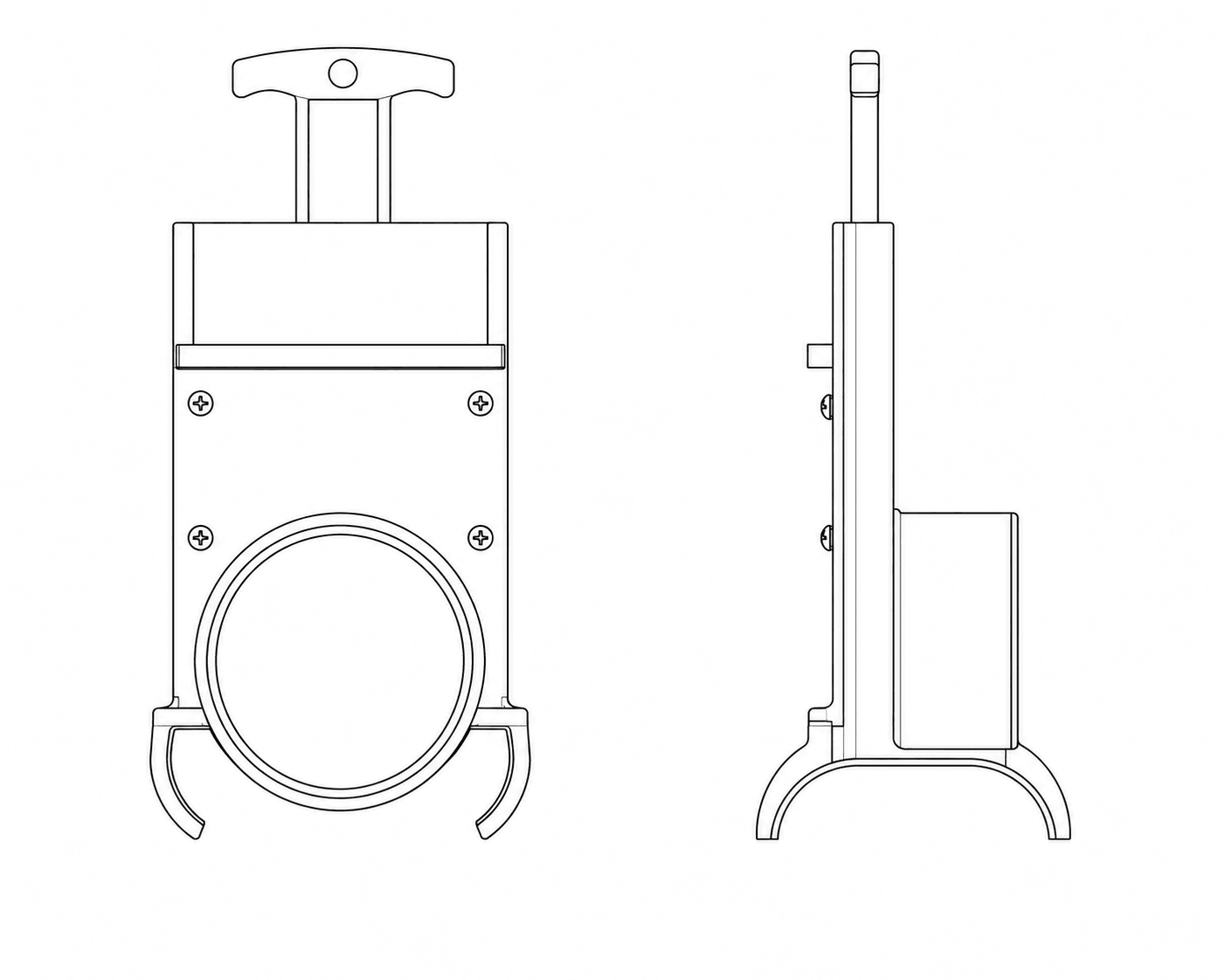 Saddle Blast Gate PVC / CPVC