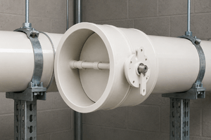 butterfly dampers PVC / CPVC
