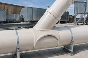 45 wye Saddle Duct Pipe PVC / CPVC