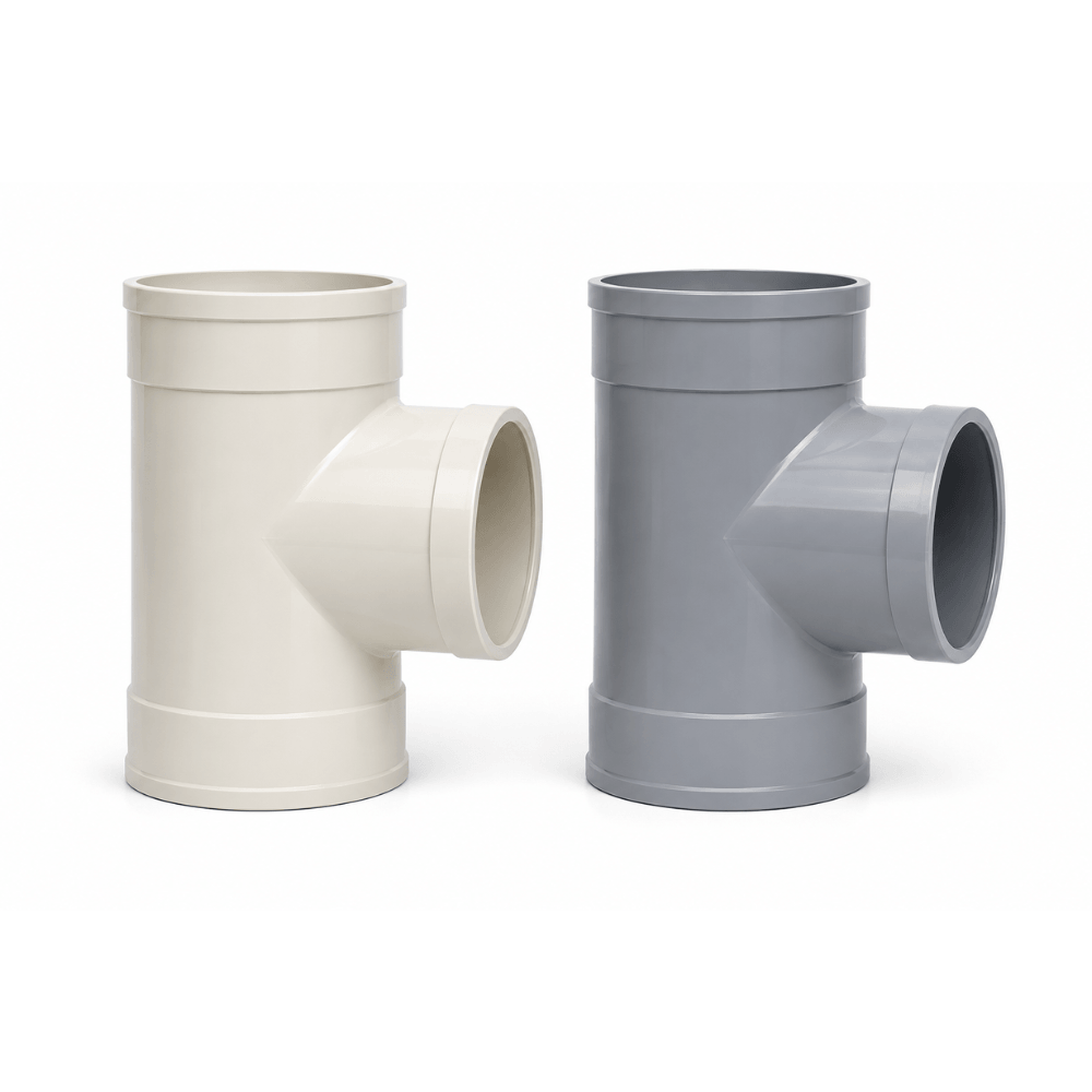 90 Tee Branch Duct Pipe PVC / CPVC