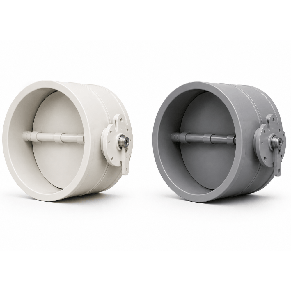 butterfly dampers PVC / CPVC