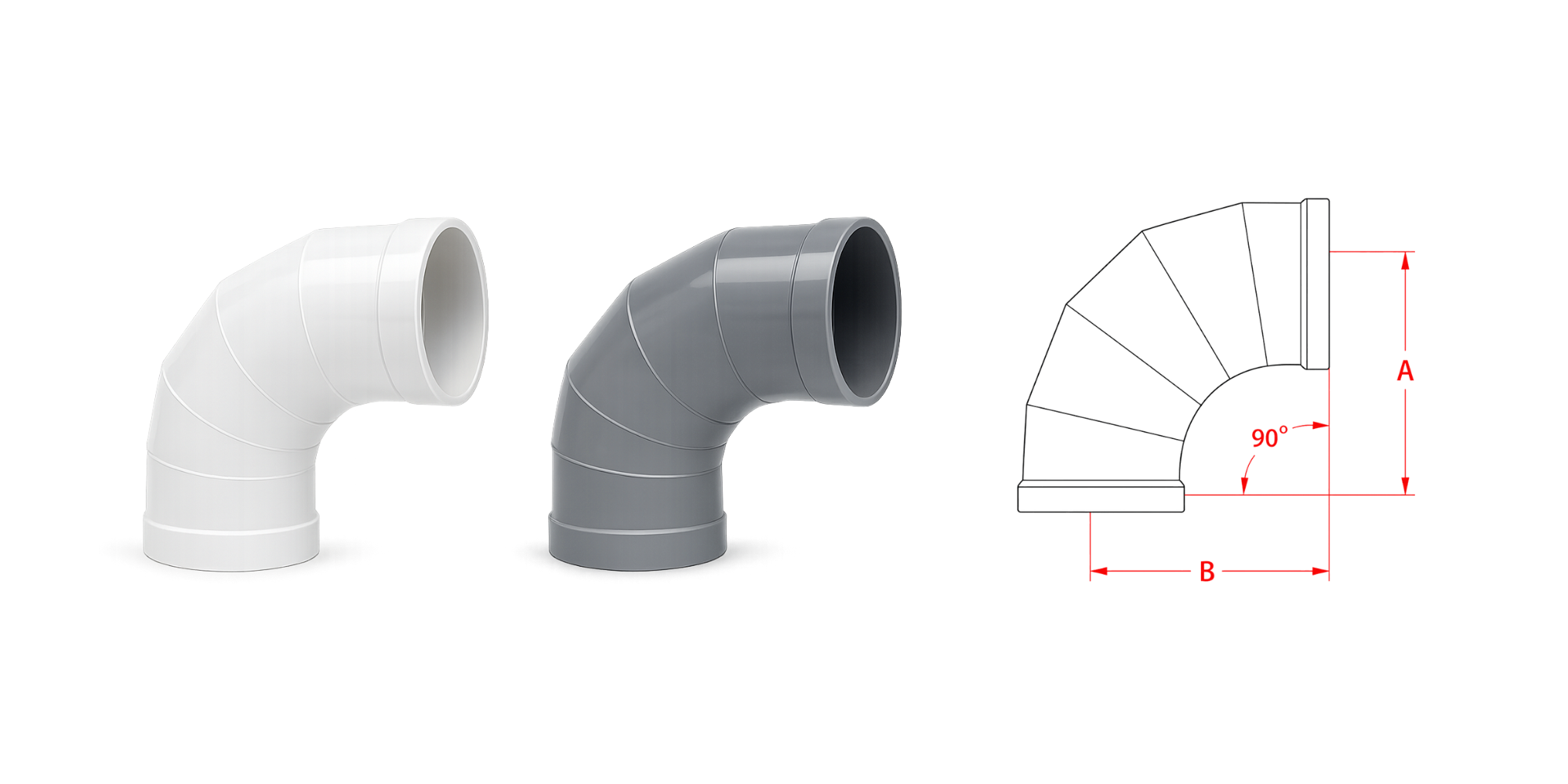 90 Degree Elbow PVC & CPVC