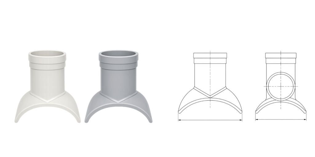 90 Degree Tee Saddle PVC & CPVC
