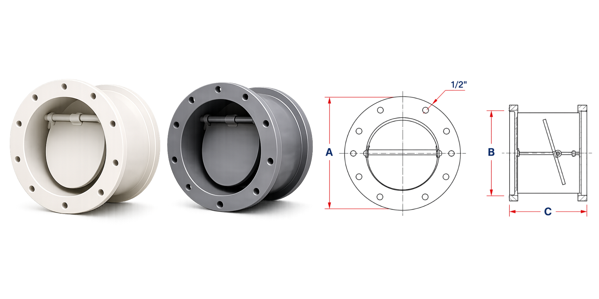Gravity Dampers PVC & CPVC