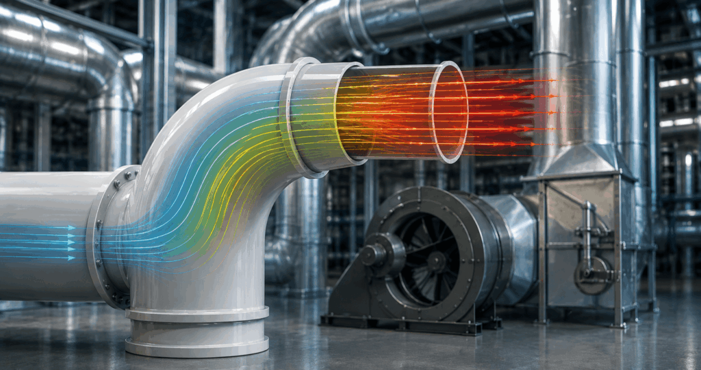 How Elbows Affect Pressure Loss in Industrial Duct Systems